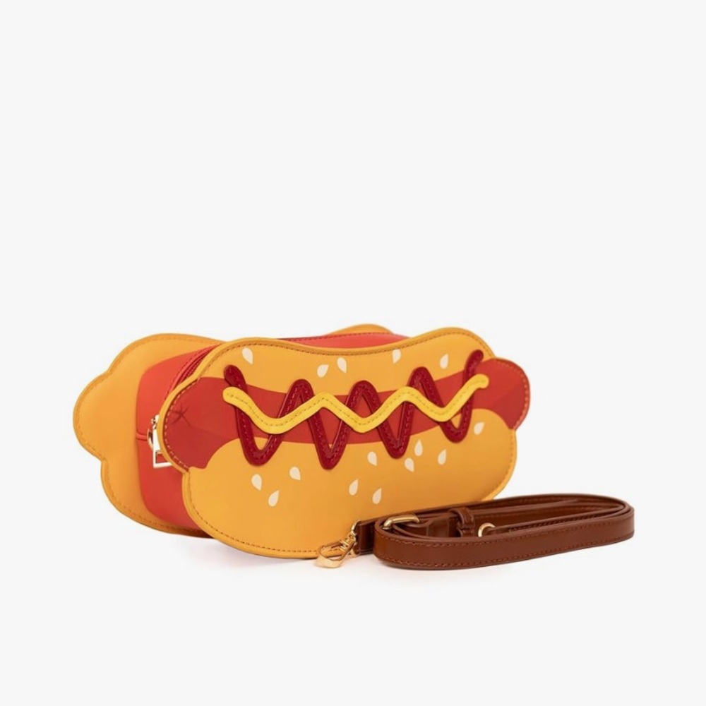 Hot Dog Shaped Crossbody Bag